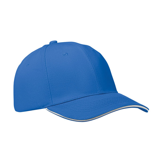 [6 panel baseball cap бело-голубой]