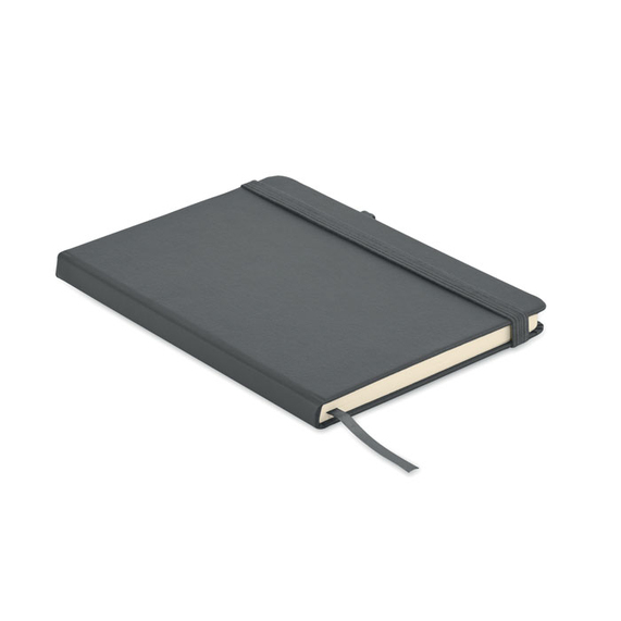 [Recycled PU A5 lined notebook каменный серый]