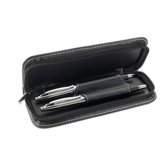 [Набор: ручка роллер и шариковая черный]