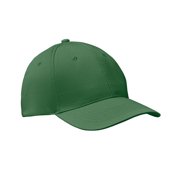 [6 panels baseball cap тёмно-зелёный]