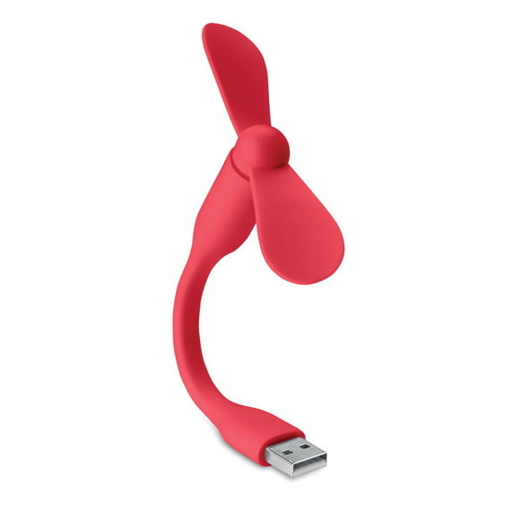 [Настольный USB вентилятор красный]