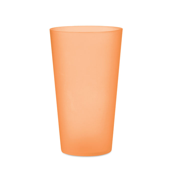 [Reusable event cup 500ml прозрачно-оранжевый]