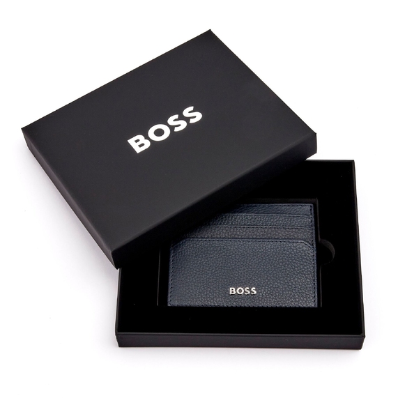[Картхолдер Hugo Boss - Classic Grained Тёмно-синий]