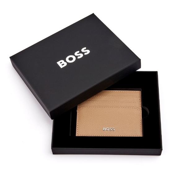[Картхолдер Hugo Boss - Classic Grained Коричневый]