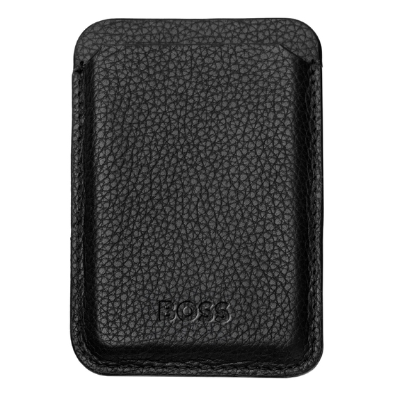 [Картхолдер с магнитом HUGO BOSS - Mobile Classic Grained Чёрный]