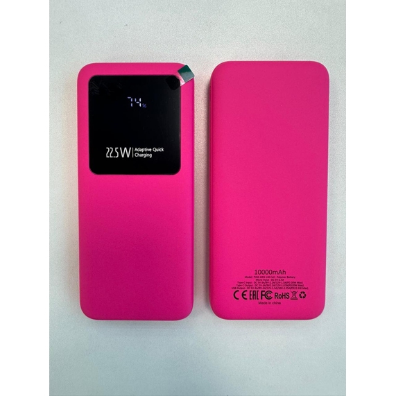 [Внешний аккумулятор Kris soft touch, 10000mAh Розовый]
