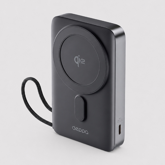 [Внешний АКБ NRG MageSafe QI2 10000 мА-ч, 15Вт QI]