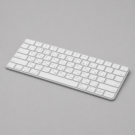 [Беспроводная клавиатура Air Keyboard для MAC, Windows, 500 мАч, алюминий]