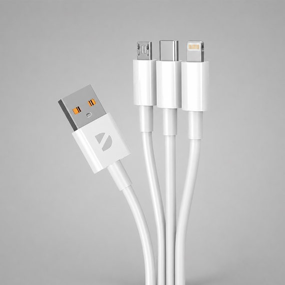 [Дата-кабель 3 в 1: micro USB, USB-C, Ligthning, 1.2м]