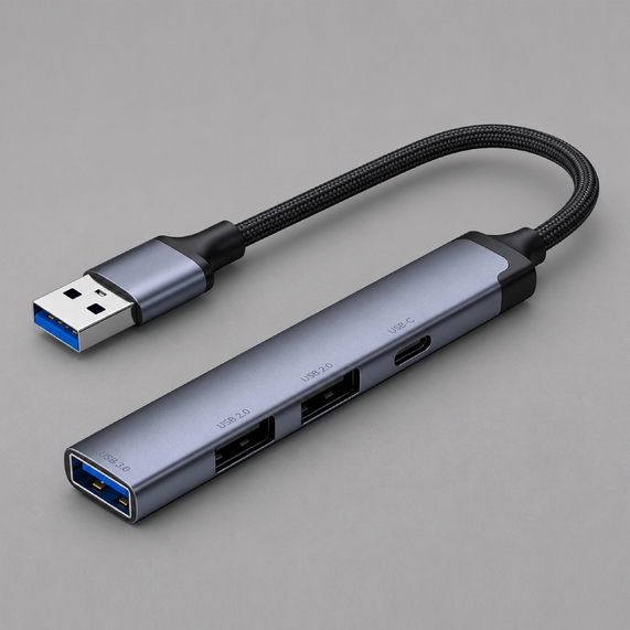 [USB-хаб USB-A 3.0 + 2xUSB-A 2.0 + USB-C]