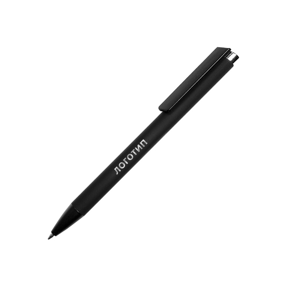 [Ручка металлическая шариковая «Taper Metal» soft-touch]