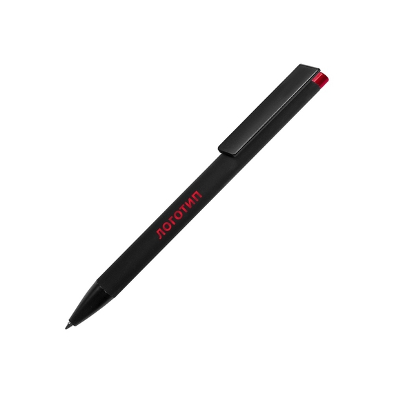 [Ручка металлическая шариковая «Taper Metal» soft-touch]