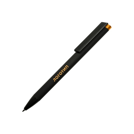 [Ручка металлическая шариковая «Taper Metal» soft-touch]