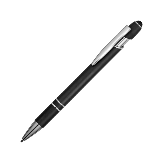 [Ручка-стилус металлическая шариковая «Sway» soft-touch]