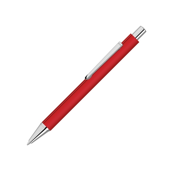 [Ручка шариковая металлическая «Pyra» soft-touch с зеркальной гравировкой]