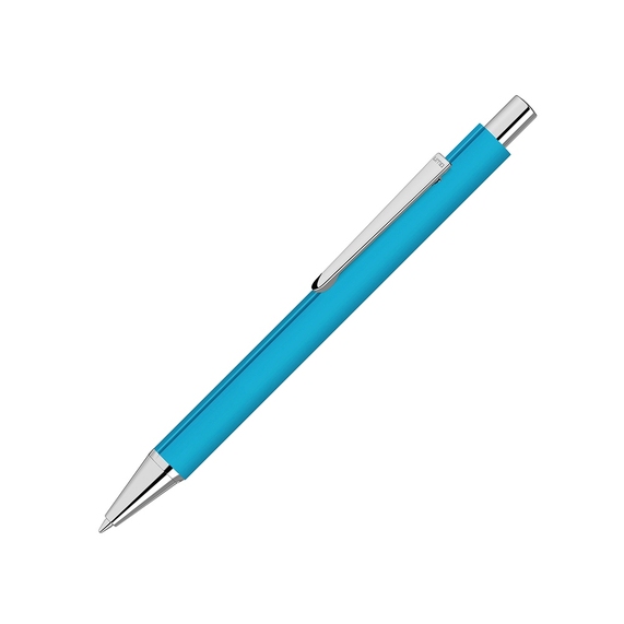 [Ручка шариковая металлическая «Pyra» soft-touch с зеркальной гравировкой]