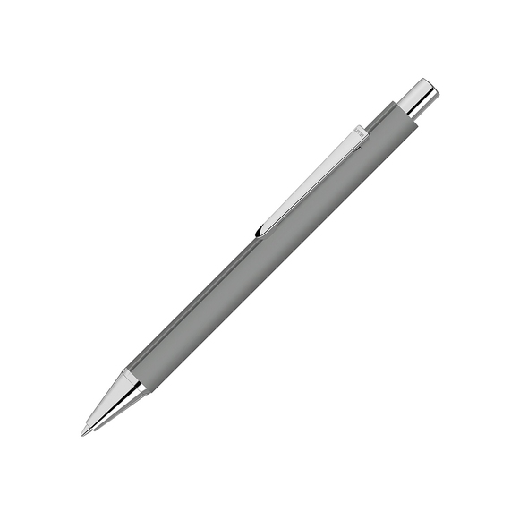 [Ручка шариковая металлическая «Pyra» soft-touch с зеркальной гравировкой]