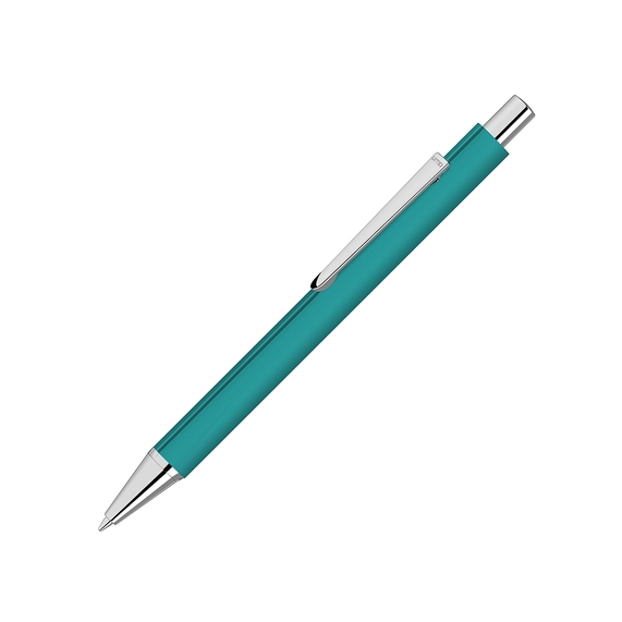 [Ручка шариковая металлическая «Pyra» soft-touch с зеркальной гравировкой]