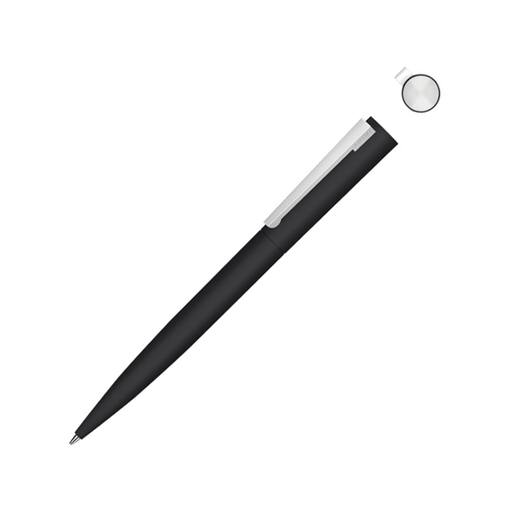 [Ручка шариковая металлическая «Brush Gum», soft-touch]