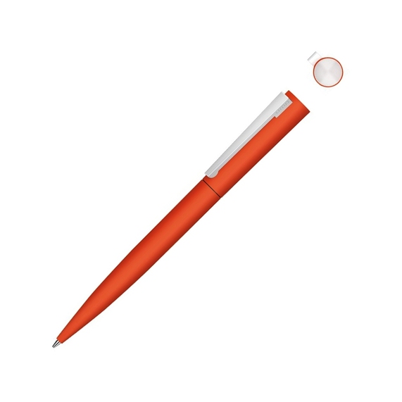 [Ручка шариковая металлическая «Brush Gum», soft-touch]