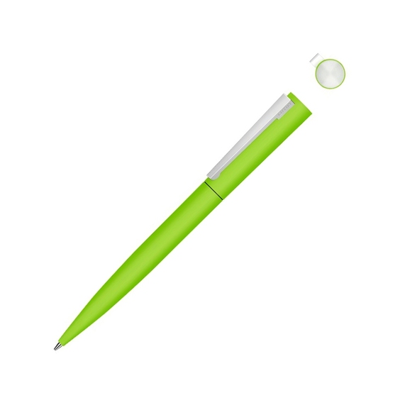 [Ручка шариковая металлическая «Brush Gum», soft-touch]