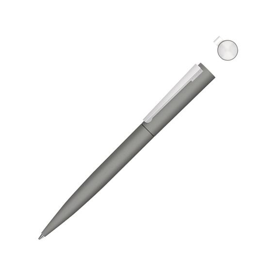 [Ручка шариковая металлическая «Brush Gum», soft-touch]