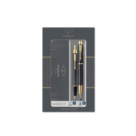 [Набор Parker «IM Core Black GT»: ручка шариковая, ручка перьевая]