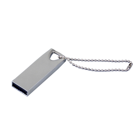 [USB 2.0-флешка на 512 Мбайт с мини чипом и отверстием для цепочки]