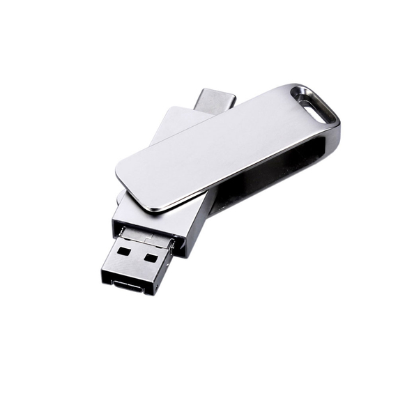 [USB 2.0-флешка на 64 Гб 3-в-1 с разъемами Micro USB и USB-C]
