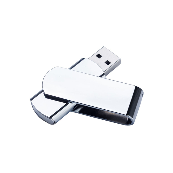 [USB 2.0- флешка на 4 Гб глянцевая поворотная]