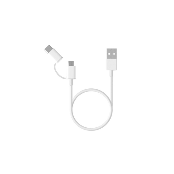 [Кабель «Mi 2-in-1 USB Cable Micro-USB to Type C», 30 см]