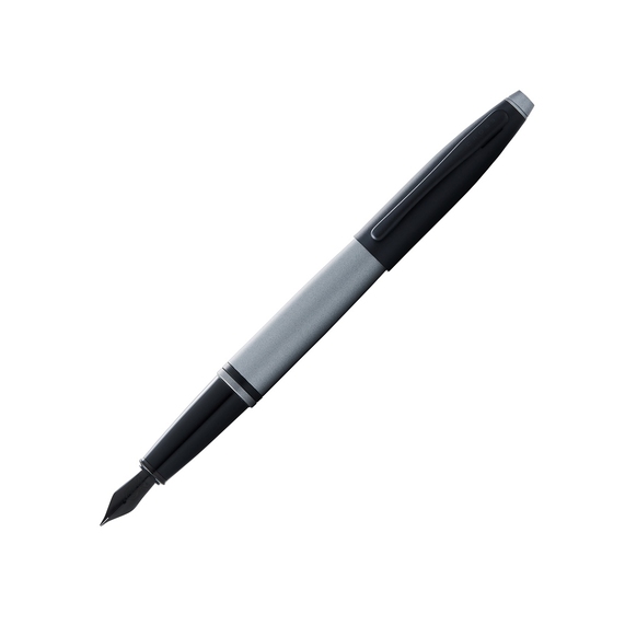 [Ручка перьевая «Calais Matte Gray and Black Lacquer», перо F]