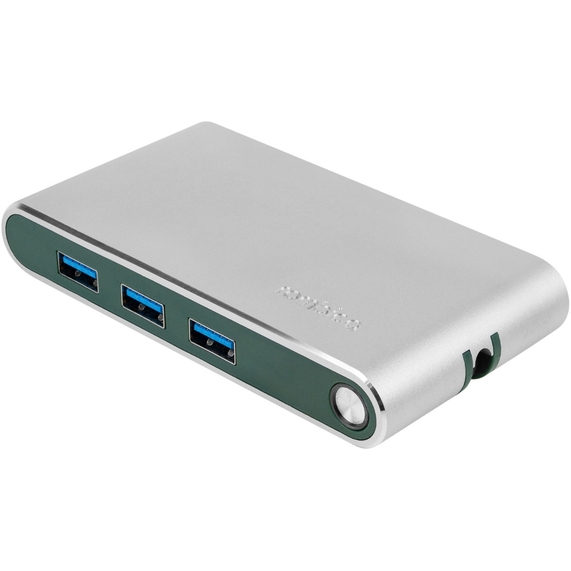 [Хаб 8-в-1 Type-C «Hermes», USB 3.0 x 3, Type-C PD, HDMI, LAN, картридер]