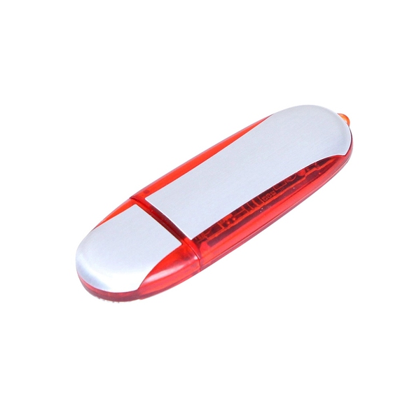 [USB 2.0- флешка промо на 32 Гб овальной формы]