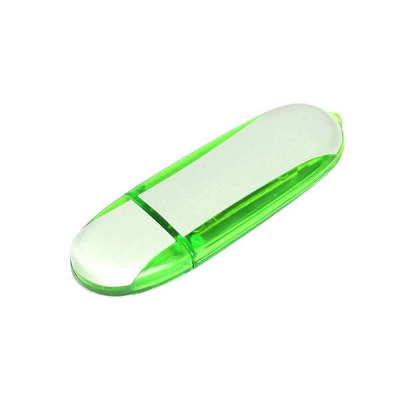 [USB 2.0- флешка промо на 32 Гб овальной формы]