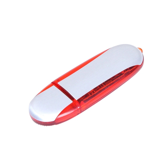 [USB 2.0- флешка промо на 64 Гб овальной формы]