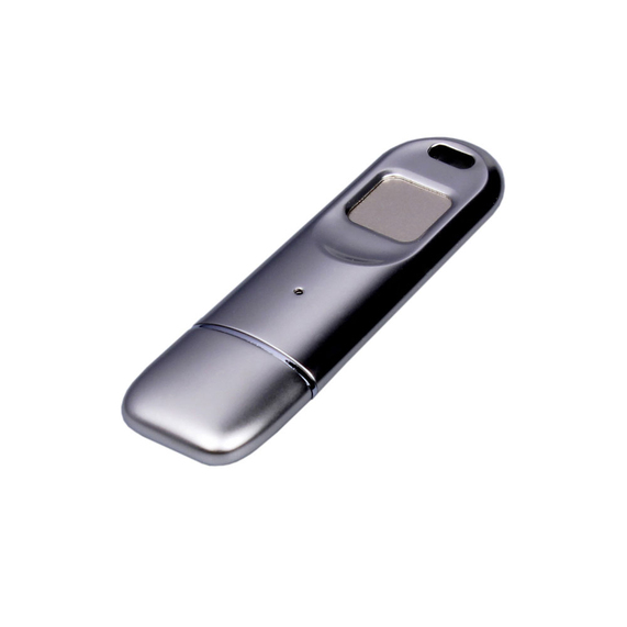 [USB 3.0-флешка на 64 Гб со сканером отпечатков пальцев в подарочной упаковке]