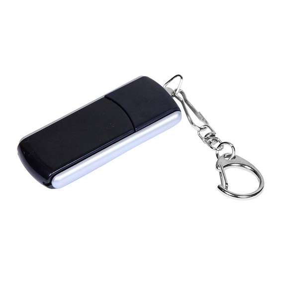 [USB 2.0- флешка промо на 4 Гб с прямоугольной формы с выдвижным механизмом]