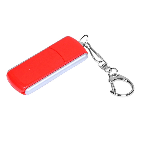 [USB 2.0- флешка промо на 64 Гб с прямоугольной формы с выдвижным механизмом]
