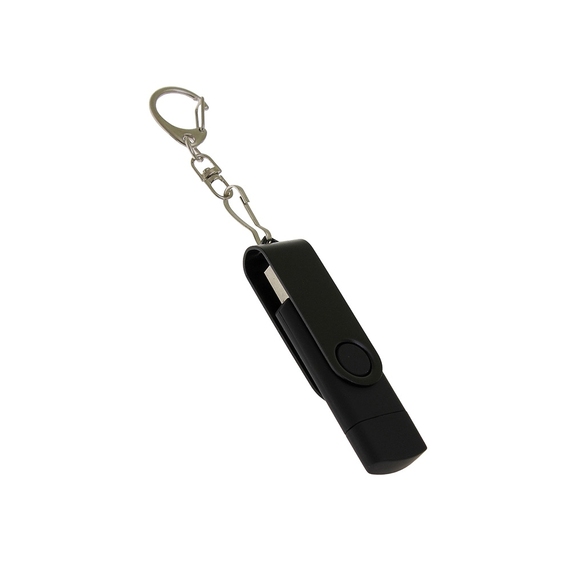 [USB 2.0- флешка на 8 Гб с поворотным механизмом и дополнительным разъемом Type-C]