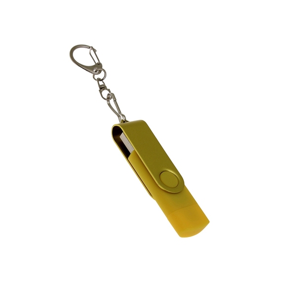[USB 3.0- флешка на 16 Гб с поворотным механизмом и дополнительным разъемом Type-C]