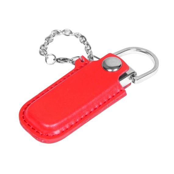 [USB 2.0- флешка на 16 Гб в массивном корпусе с кожаным чехлом]