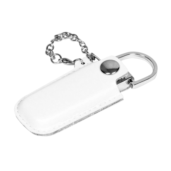 [USB 2.0- флешка на 16 Гб в массивном корпусе с кожаным чехлом]