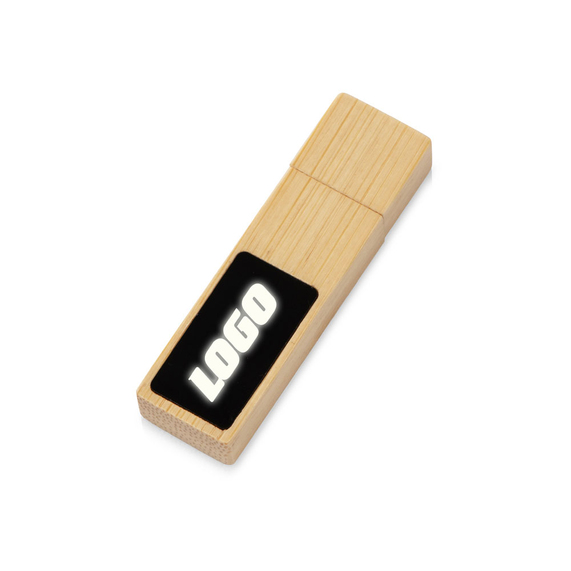 [USB 2.0- флешка на 32 Гб c подсветкой логотипа «Bamboo LED»]