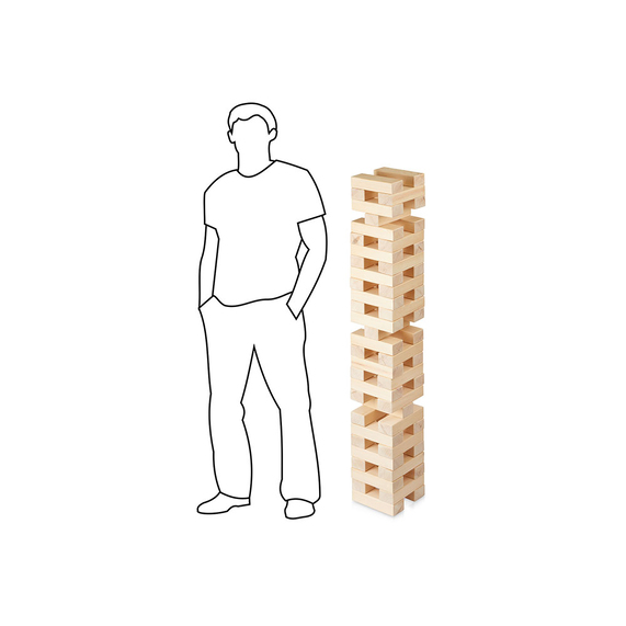 [Игра из дерева «XXL Tower», 57 брусков]