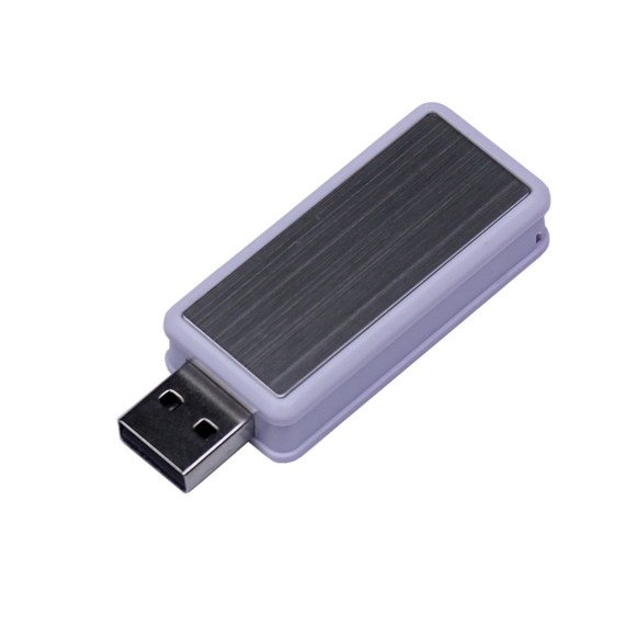 [USB 2.0- флешка промо на 32 Гб прямоугольной формы, выдвижной механизм]