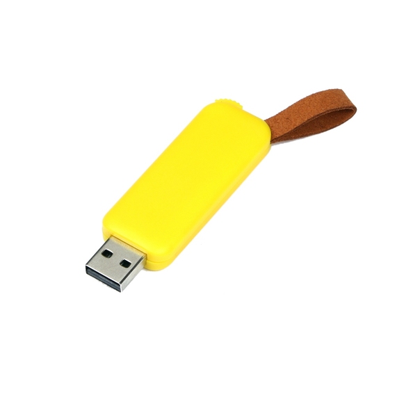 [USB 2.0- флешка промо на 16 Гб прямоугольной формы, выдвижной механизм]