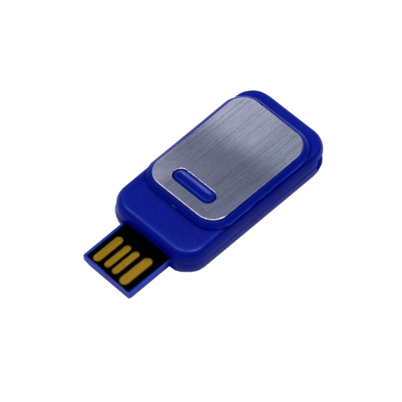 [USB 2.0- флешка промо на 16 Гб прямоугольной формы, выдвижной механизм]