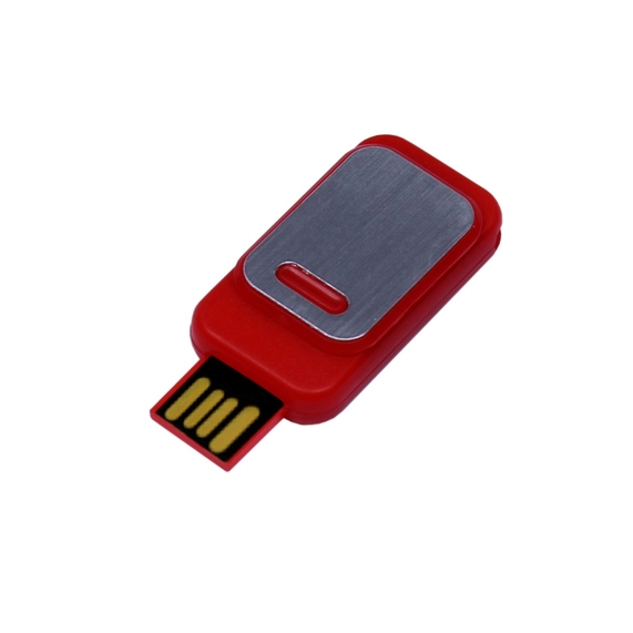 [USB 2.0- флешка промо на 32 Гб прямоугольной формы, выдвижной механизм]