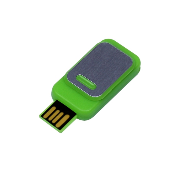 [USB 2.0- флешка промо на 32 Гб прямоугольной формы, выдвижной механизм]